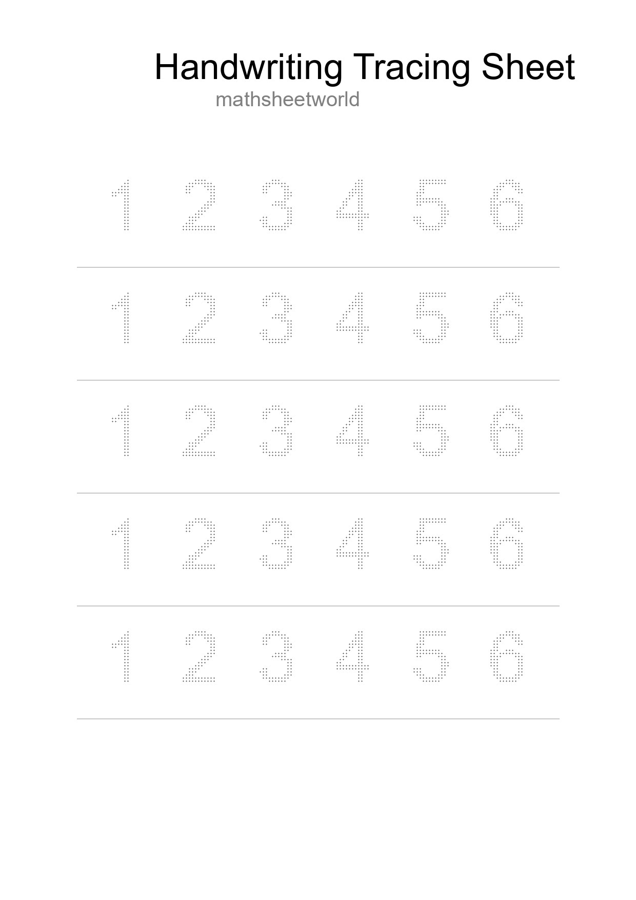 Printable Tracing Worksheet For Kids - Part 142